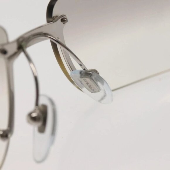BVLGARI Sunglasses plastic Silver Auth am9072